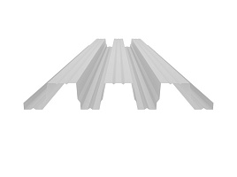 Окрашенный профнастил Н114-750, 0,9 мм, белый