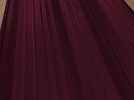 фото 1 - окрашенный профнастил с8-1150, 0,4 мм, вишневый